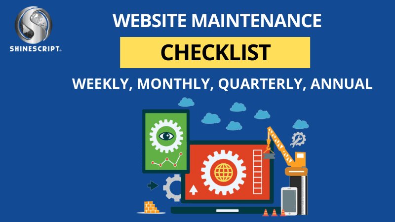 Website Maintenance Checklist